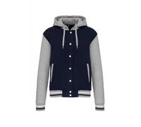 Blouson Teddy Kariban - Navy/Oxford Grey/White - Confortable et polyvalent - Homme XS