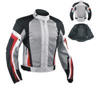 Blouson Textile Haute Resistance Tissu Protections CE Epaules Coudes Moto Sonic