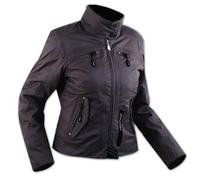 Blouson Textile Nylon Impermeable Chaud Etanche Protections CE Femme Brun