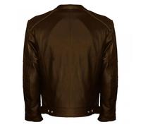 Blouson veste cuir pour moto Gasoline Taille XXL Scrambler vintage marron Neuf XXL