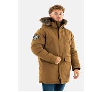 Superdry Parka Everest à capuche fausse fourrure Marron M Homme