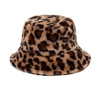 bloutnetord Chapeau de pêcheur Bouffant à imprimé léopard rétro, Unisexe, Chaud et Doux, adapté à Une Utilisation en extérieur et offrant Une Protection Solaire.(Khaki Leopard)