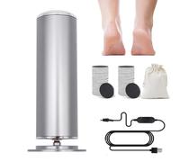 Blovanda Glow Soin Des Pieds, Rapeuse Pieds électrique Avec 120 Coussinets De Rechange, Rotation à 360 Degrés Avec Vitesse Réglable, Doux Pour Les Pieds (gris)