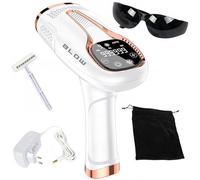 BLOW Ice Cool Épilateur IPL 9 niveaux Dispositif à lumière pulsée Épilation durable 1 000 000 flashs Refroidissement -6 °C Filtre UV Mode automatique Anti-repousse Jambes Bras Visage