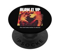 Blow It Up Champignon Nuage Weirdcore Apocalyptic Doomer Humeur PopSockets PopGrip Adhésif