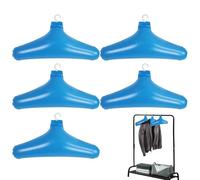 Blow Up Clothes Pensers - 5pcs PVC Pliant De Cintre De Voyage, Épargnant D'espace Compact | Porte-vêtements Portable À L'épreuve du Vent, Porte-Manche Gonflable avec Crochet pour Robe De Chemi