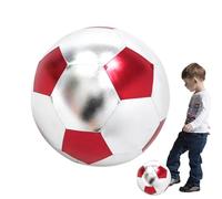 Blow Up Football - Recreational Sports Ball for Training | Soft Inflatable Construction with Textured Exterior, Easy to Inflate and Deflate, Ideal for Family Fun, Exercise, School Games Team 9.84 in