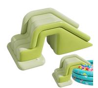 Blow -up Toboggan à réglage rapide, toboggan pliable Blow Up Piscine Glisser - Ramp Boy Girl Outdoor Recreation Community Water Park Residential Beach