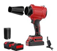 Blower - Air Blower, Blower Cordless Turbo Super Power Air Duster, 450 Cfm/160 Mph Turbo Jet Blowers, for Yard, Garage & Outdoor Cleaning, BBQ (Set3+Battery*2)