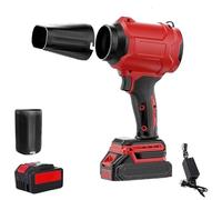 Blower - Air Blower, Blower Cordless Turbo Super Power Air Duster, 450 Cfm/160 Mph Turbo Jet Blowers, for Yard, Garage & Outdoor Cleaning, BBQ (Set2+Battery*1)