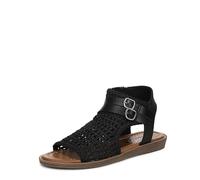 Blowfish Dream Sandales plates pour femme, Noir/imitation daim, 38 EU