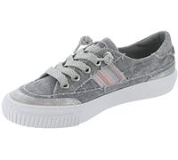 Blowfish Malibu Alex Chaussures à Enfiler pour Femme, Gris Brouillard délavé Cozumel/Argent foncé Orbit/Bungalow Naturel, 38.5 EU