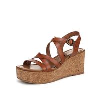 Blowfish Malibu Femme Aurora Sandale cale, Cuir synthétique Marron écossais, 41 EU