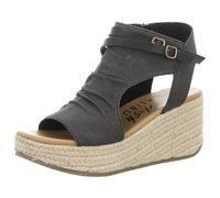 Blowfish Malibu Femme Lacey-c-Rope Sandale Cage Espadrille, Noir, 38 EU