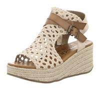 Blowfish Malibu Lorrah Sandales à talons compensés en microfibre tissée pour femme, doré, 38 EU