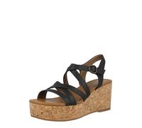 Blowfish Malibu Femme Aurora Sandale cale, Similicuir Noir, 41 EU