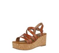 Blowfish Malibu Femme Aurora Sandale cale, Cuir synthétique Marron écossais, 41 EU