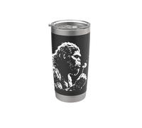 Blowing Pissenlit Vintage Bigfoot Art Gobelet isotherme en acier inoxydable double paroi
