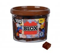 Simba – Blocs de construction Blox 104114533 – Lot de 100 marron, dès 3 ans, qualité supérieure