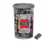 Blox 100 briques grises 8 plots en boîte
