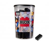 Blox 100 briques noires 8 plots en boîte