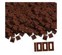 Simba Briques Blox - 1000 briques de 4 pièces marron - compatibles avec les briques de jeu connues