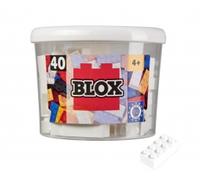 Blox - 40 briques de 8 blanches - compatibles avec les briques de jeu connues