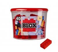 Blox - 40 briques de 8 rouges - compatibles avec les briques de jeu connues