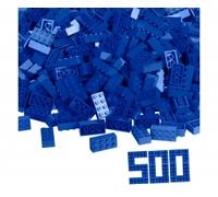 Blox 500 blue 8 pin Bricks loose