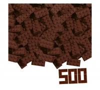 Blox - 500 briques de 8 brunes - compatibles avec les briques de jeu connues