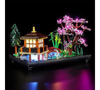 BloxBrix Kit d'éclairage complémentaire Compatible avec l'ensemble Icons Tranquil Garden Without Brick Conception pour Les Briques améliorée Rendez Votre LEGO-10315 créatif