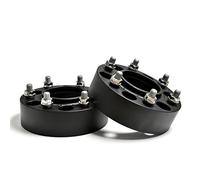 BLOXSPORT 2 pièces 50mm hubcentric entretoises de roue 6x5.5 '' CB93.1mm pour Ranger Wildtrack T5 T6 T7 BT50 Forgé Aluminium 6061T6 noir adaptateur de roueL8