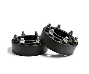 BLOXSPORT 2 pièces 50mm hubcentric entretoises de roue 6x5.5 '' CB93.1mm pour Ranger Wildtrack T5 T6 T7 BT50 Forgé Aluminium 6061T6 noir adaptateur de roueL8