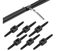 BLPRKOT 6 Pièces Bicycle Brake Cable Connector 26mm Suitable for Mountain Bike Road Bike Maintenance and Modification Black