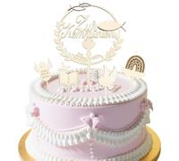 BLPRKOT Décoration Gâteau Communion,Bois Decoration Communion,Deco Gateau,Decoration communion fille,Garcon Premiere Communion Fille,Decor Ma Premiere Communion,pour Fête Communion Fille Garçon