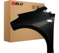 BLU Aile Compatible avec Seat Mii LC9X Gauche Schwarz TiefSchwarz | 2012-2019 | Avant | Peint| Prêt à Monter | Acier