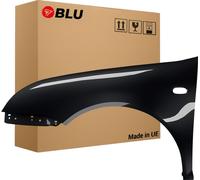 BLU Aile Compatible avec VW Volkswagen Bora 1J1 1J6 L041 LO41 Gauche Schwarz Schwarz | 1998-2005 | Avant | Peint| Prêt à Monter | Acier