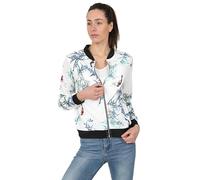 Blu Apparel Blouson aviateur pour femme (8, blanc)