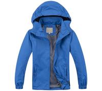 Blu Apparel Veste imperméable pour enfants idéale pour l'école, la marche, le vent, bleu cobalt, 11-12 ans