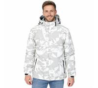 Blu Apparel Veste matelassée imperméable rembourrée pour homme, blanc, M