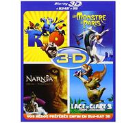 Blu-ray 3D - Coffret 4 films : Rio + Un monstre Ã Paris + L'âge de glace 3 + Le monde de Narnia - Chapitre 3