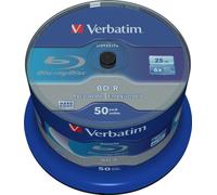 Blu-Ray BD-R Verbatim Datalife 50 pièces 25 GB 6x