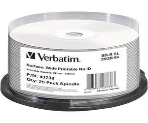 Blu-ray BD-R vierge Verbatim 43738 tour 25 pc(s) 25 GB imprimable