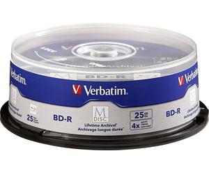 Blu-ray M-DISC vierge Verbatim 98909 25 GB 25 pc(s) tour