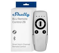BLU Remote Control ZB Blanc - Télécommande de Domotique Zigbee et Bluetooth, 4 canaux, Contrôle gestuel dispositifs connectés Shelly, Alerte LED et sonore, Compatible Home Assistant