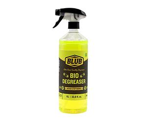 BLUB Degraissant neutre pour chaîne de vélo 1L, Nettoyant biodégradable, Nettoyant pour chaîne de moto, Spray nettoyant pour vélo VTT, Nettoyant pour chaîne et transmission de vélo, Jaune