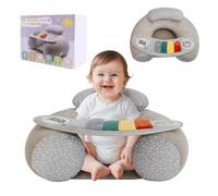 Blublu Park Siège de sol gonflable en forme de U pour bébé de 3 à 36 mois avec housse, chaise portable avec plateau sensoriel d'activité pour s'asseoir, sièges au sol et chaises longues, piano