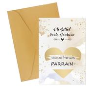 Bluckincle Carte À Gratter Annonce Grossesse Parrain Cadeau Parrain Bapteme Demande Parrain Demande Annonce Parrain Marraine Veux-Tu Être Mon Parrain Gender Reveal Annonce