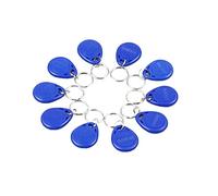 Blue 100pcs 125Khz Proximity ID Card Chip TK EM 4100 RFID Tag Key Fob Keyfobs Keychain Ring Token for Access Control
