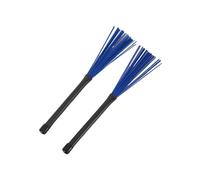 (blue) 1Pair Nylon Drumsticks Brushes Rods Drum Brush Multi-Rod Bundle Sticks for Folk Music Percussion Accessories Easy to Use blue